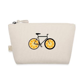 Orange Fahrrad - Rad, Bike, Rennrad, Fixie - Bio-Täschchen - Natur - Vorne
