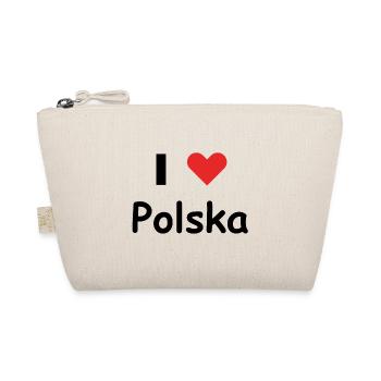 I Love Polska - Bio-Täschchen - Natur - Vorne