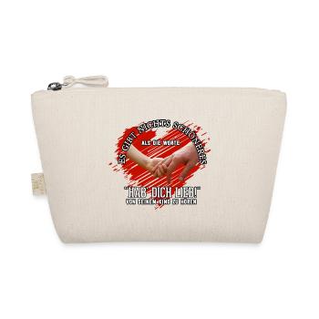 Child Children Daughter Son Gift Heart Hand Hab - Organic Pouch - nature - Front
