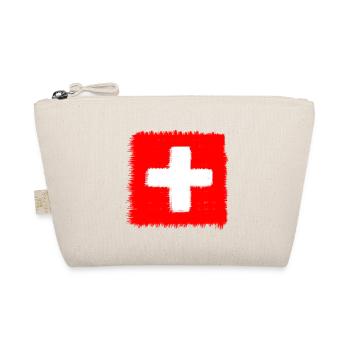 Swiss flag - Organic Pouch - nature - Front