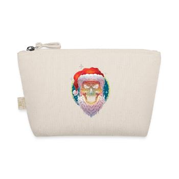 Weihnachten ugly christmas Scull Santa - Bio-Täschchen - Natur - Vorne