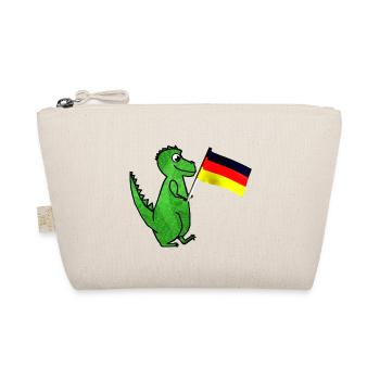Deutschland Fußball WM Dino - Bio-Täschchen - Natur - Vorne