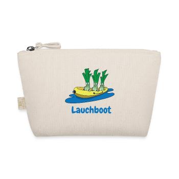 Lauchboot Lauch Schlauchboot Witzige Geschenkidee - Bio-Täschchen - Natur - Vorne