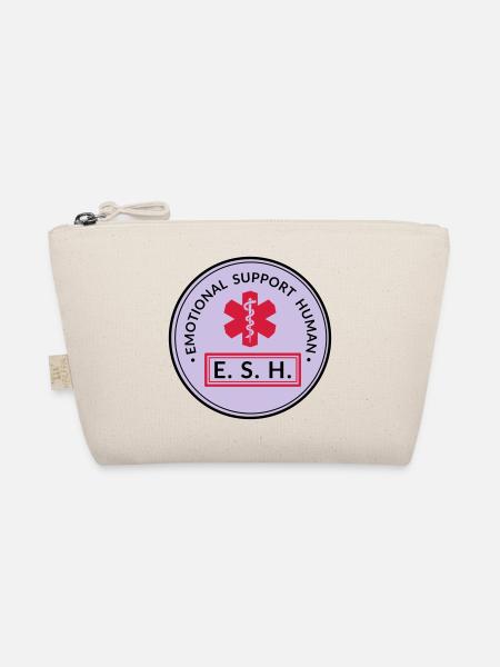 Emotional Support Human - Bio-Täschchen - Natur - Vorne