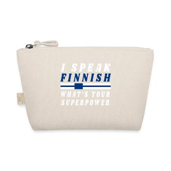 I speak Finnish Finlande Patriot Drapeau Cadeau - Trousse biologique - nature - Devant