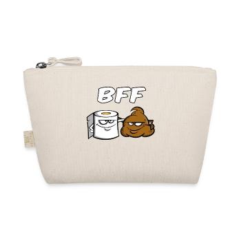 BFF - Best friends for ever - Gift Idea Friends - Organic Pouch - nature - Front