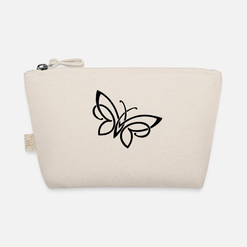 schlichter Schmetterling Bio-Täschchen