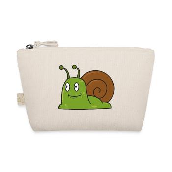 Snail gift comic snails animal nature child - Organic Pouch - nature - Front
