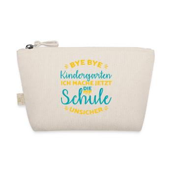 Kita Abgänger Schulkind Einschulung Kindergarten - Bio-Täschchen - Natur - Vorne