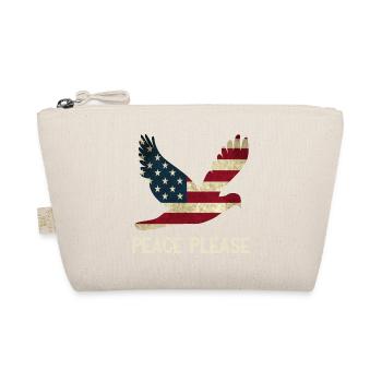 Peace please! America USA Dove of Peace - Organic Pouch - nature - Front