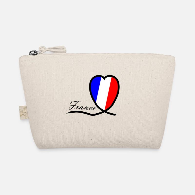 Frankreich Herz Souvenir Bio-Täschchen