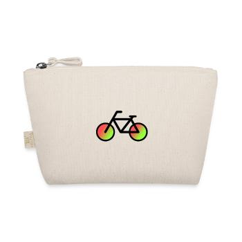 Colorful bicycle - Organic Pouch - nature - Front