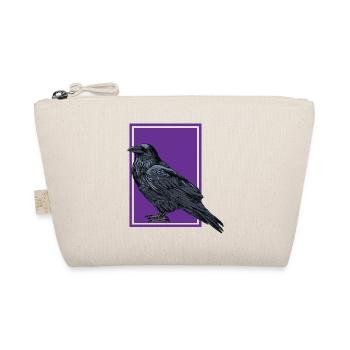 Raven - Crow - Raven - Organic Pouch - nature - Front