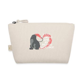 Cadeau d'amour de chat Brit Shorthair coeur - Trousse biologique - nature - Devant