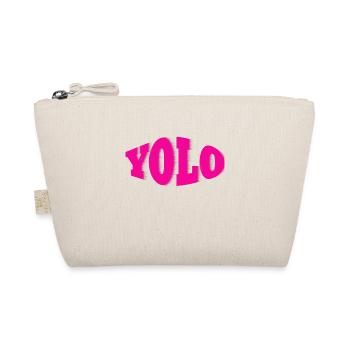 YOLO pink - Bio-Täschchen - Natur - Vorne