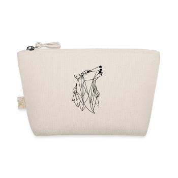 Wolf Origami - Bio-Täschchen - Natur - Vorne