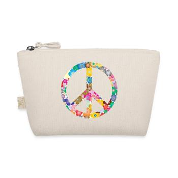 Peace Flower Idee Geschenk - Bio-Täschchen - Natur - Vorne