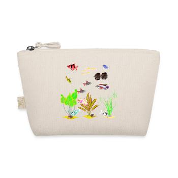 Vivid Tropical Reef Life Scene - Organic Pouch - nature - Front
