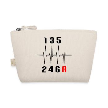 Auto Gears Manual Car Guy Gift Gift Idea - Organic Pouch - nature - Front