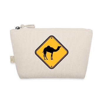 Shield warning danger caution Caution came - Organic Pouch - nature - Front
