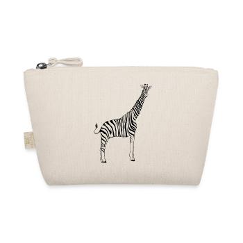 zebra giraffe - Organic Pouch - nature - Front