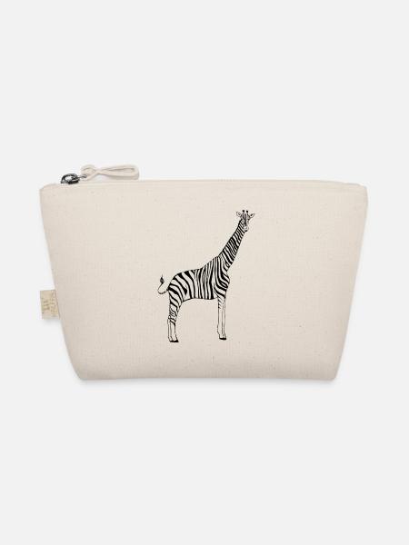 zebra giraffe - Organic Pouch - nature