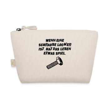 Schraube locker Lustig Geschenk Idee - Bio-Täschchen - Natur - Vorne