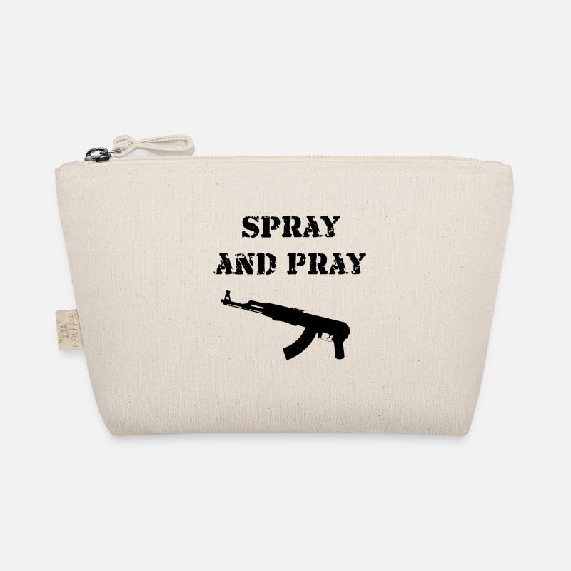 Spray and Pray AK-47 Gift Idea Organic Pouch
