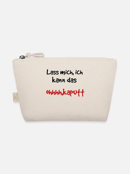 Lustiger Spruch ich kann das - Bio-Täschchen - Natur