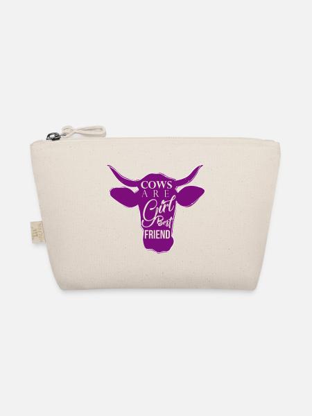 Cows are girls best friend - Organic Pouch - nature