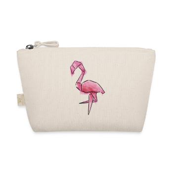Flamingo in a trendy watercolor look - Organic Pouch - nature - Front