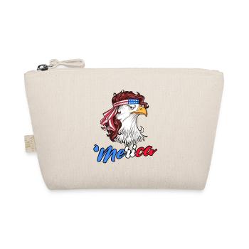USA, Eagle, Flag, America, Gift, Patriotic - Organic Pouch - nature - Front