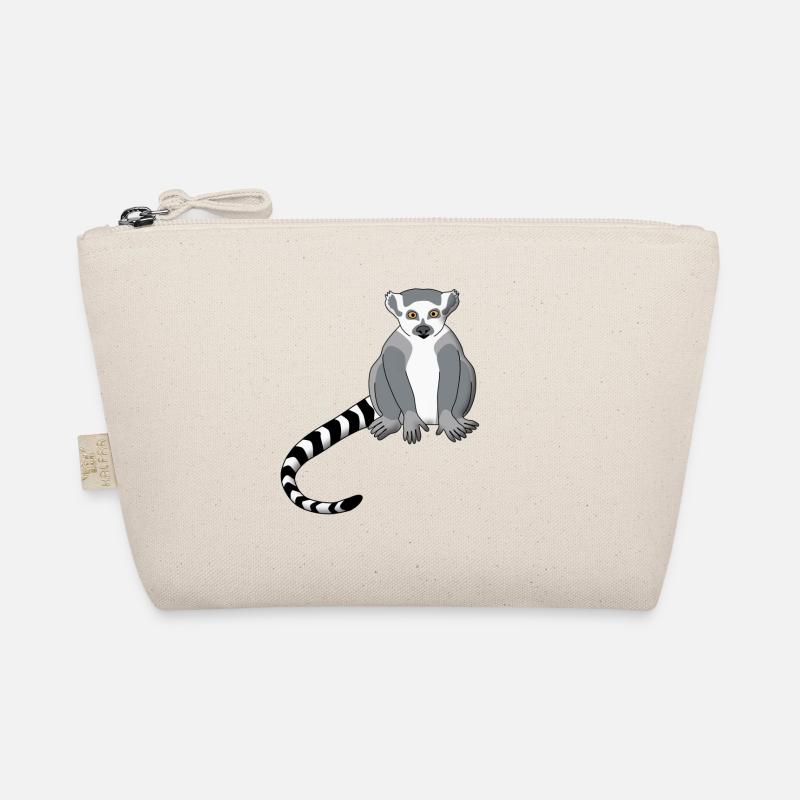 Lemur - Bio-Täschchen - Natur