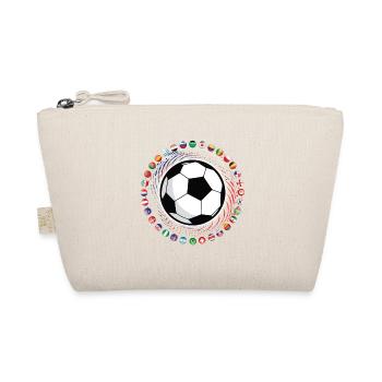 Soccer Flags of the World Football - Bio-Täschchen - Natur - Vorne