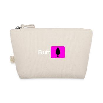 Butt Plug Symbol Pink - Bio-Täschchen - Natur - Vorne