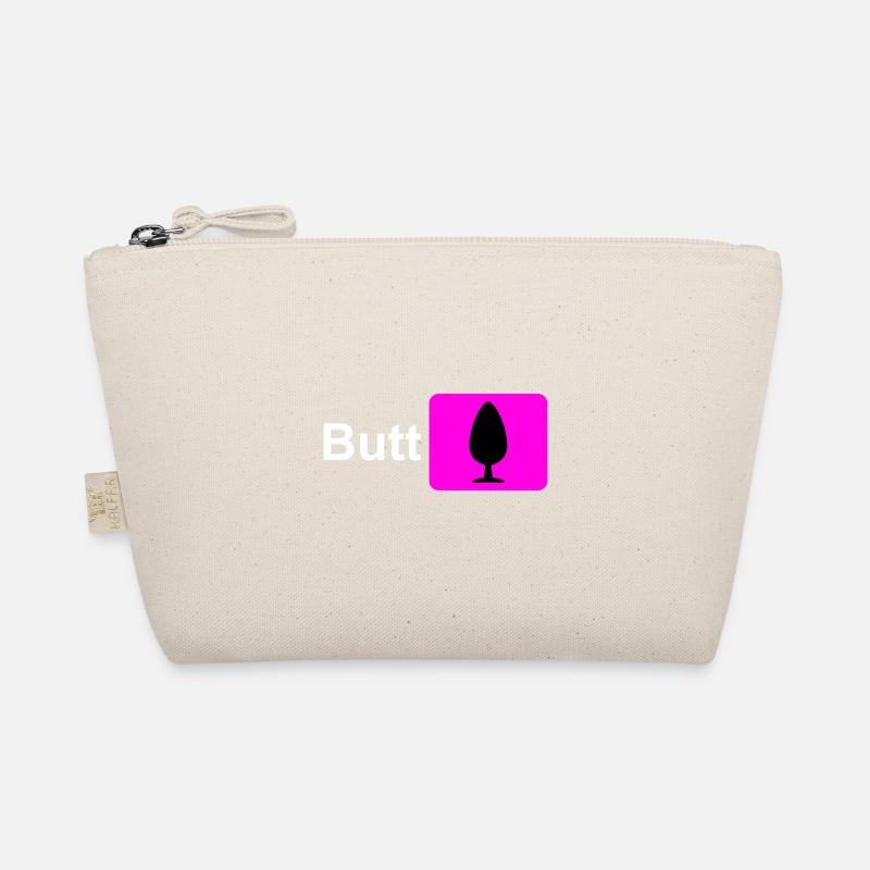 Butt Plug Icon Pink Organic Pouch