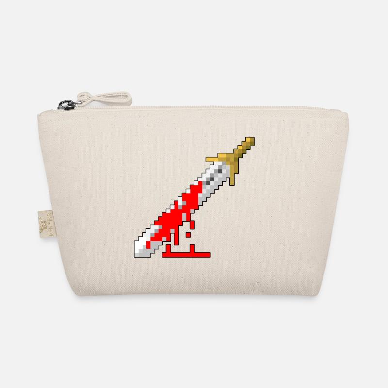 Retro Schwert - blutig Bio-Täschchen