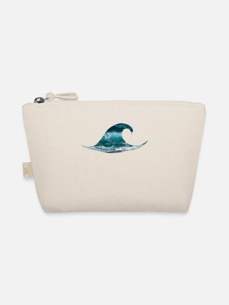 Wave ocean sea surfing - Organic Pouch - nature