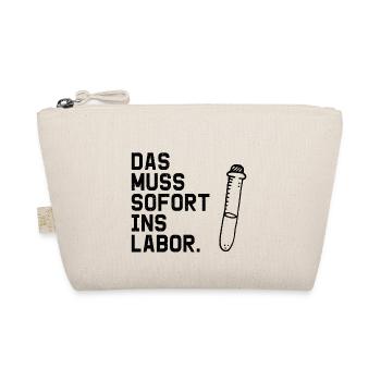 Lustige Witzige Coole Sprüche Labor - Bio-Täschchen - Natur - Vorne
