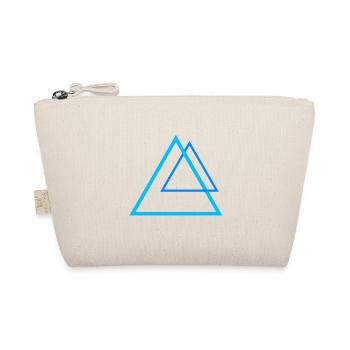 Force pyramids in blue - Organic Pouch - nature - Front