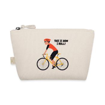 This is how I roll Fahrradfahrer Geschenk Radsport - Bio-Täschchen - Natur - Vorne