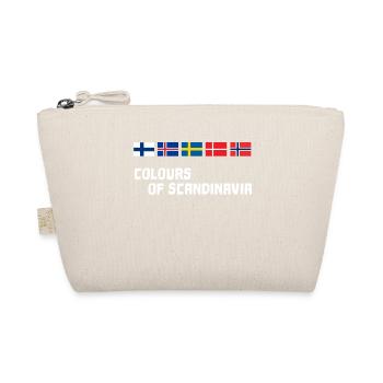 Farben von Skandinavien Flaggen Norden Odin Flagge - Bio-Täschchen - Natur - Vorne