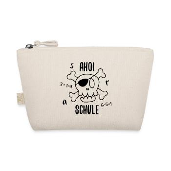 Schule Einschulung Geschenk Schultag erste Klasse - Bio-Täschchen - Natur - Vorne