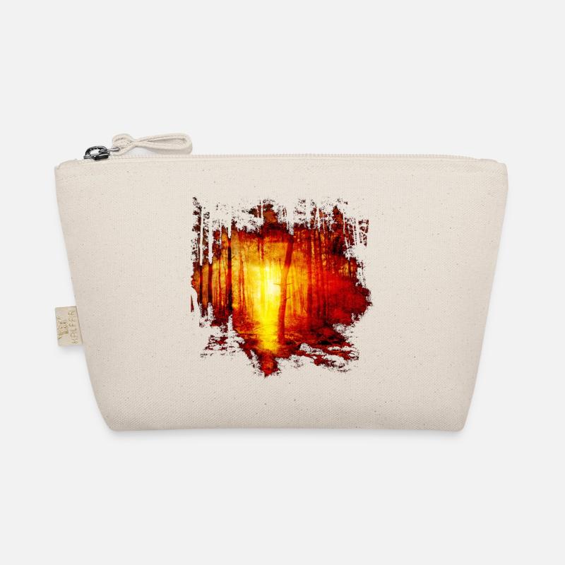 Nature forest trees sunbeam sun gift idea Organic Pouch