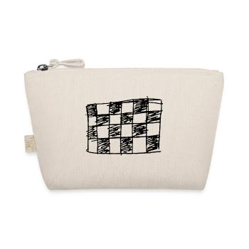 Chessboard drawn - Organic Pouch - nature - Front