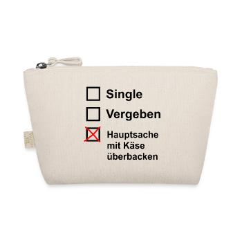 Single Vergeben Hauptsache mit Käse überbacken - Bio-Täschchen - Natur - Vorne