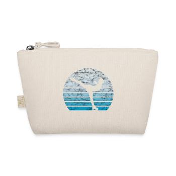 Eiskunstlauf Eiskunstläufer Retro Vintage Geschenk - Bio-Täschchen - Natur - Vorne