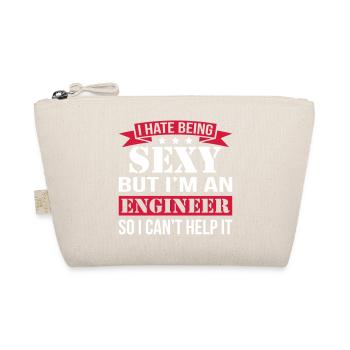 I Hate Being Sexy But I'm Engineer - Organic Pouch - nature - Front
