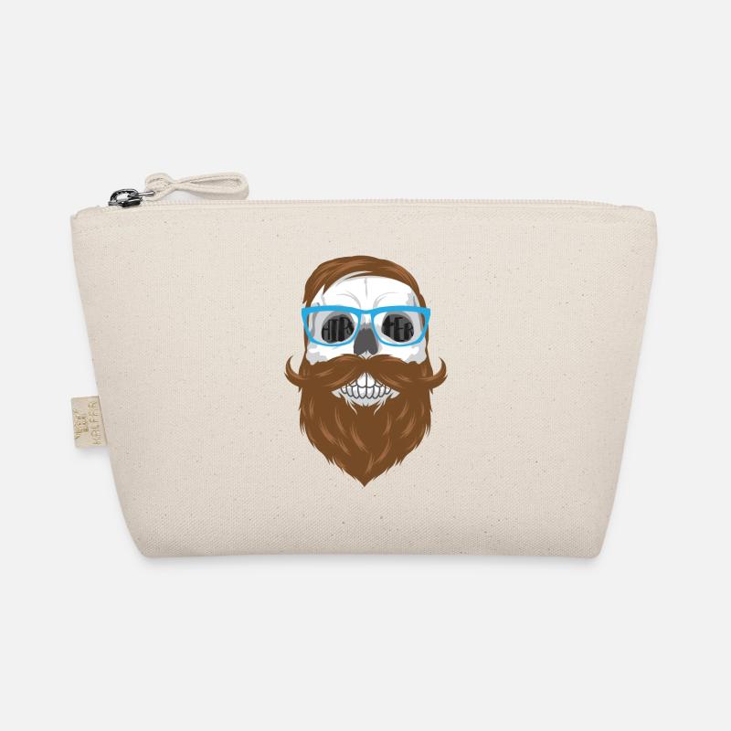 Hipster Face - Bio-Täschchen - Natur