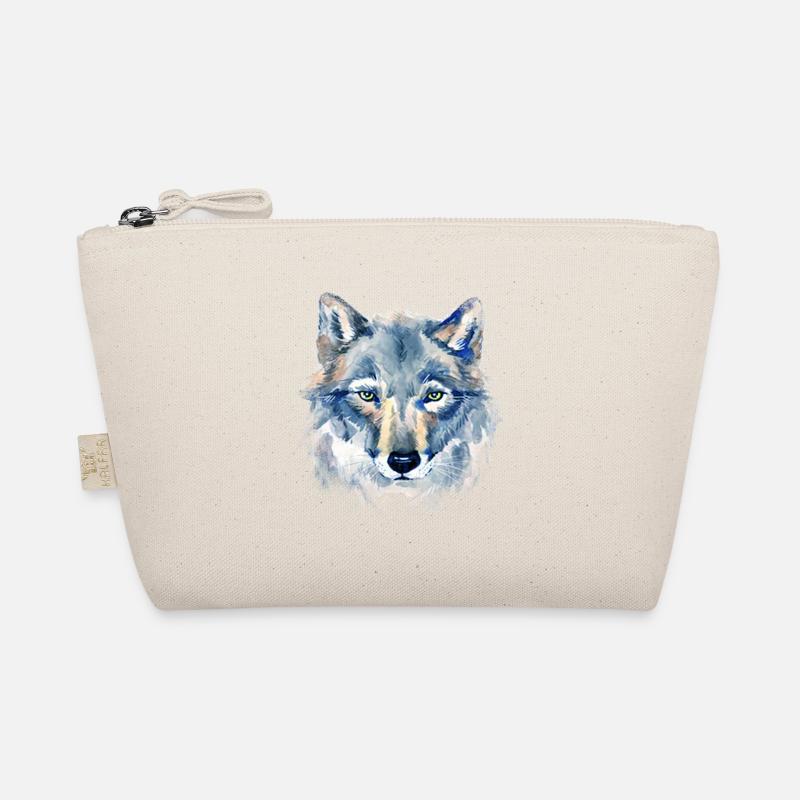 Kunst Wolf - Bio-Täschchen - Natur
